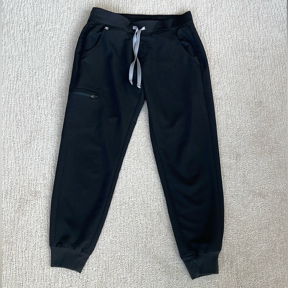 Figs Black Zamora Jogger Scrub Pants